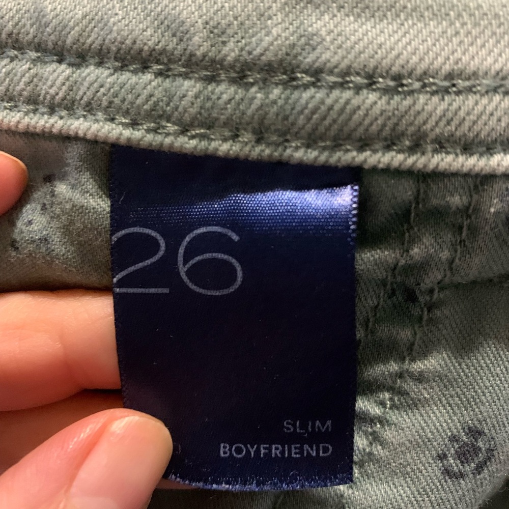 Pilcro, Anthropologie Green Straight Leg Jeans with Distressed Style - Picture 11 of 11